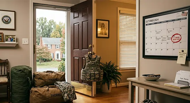 Selling a house on PCS orders Maryland — close before report date Fort Meade