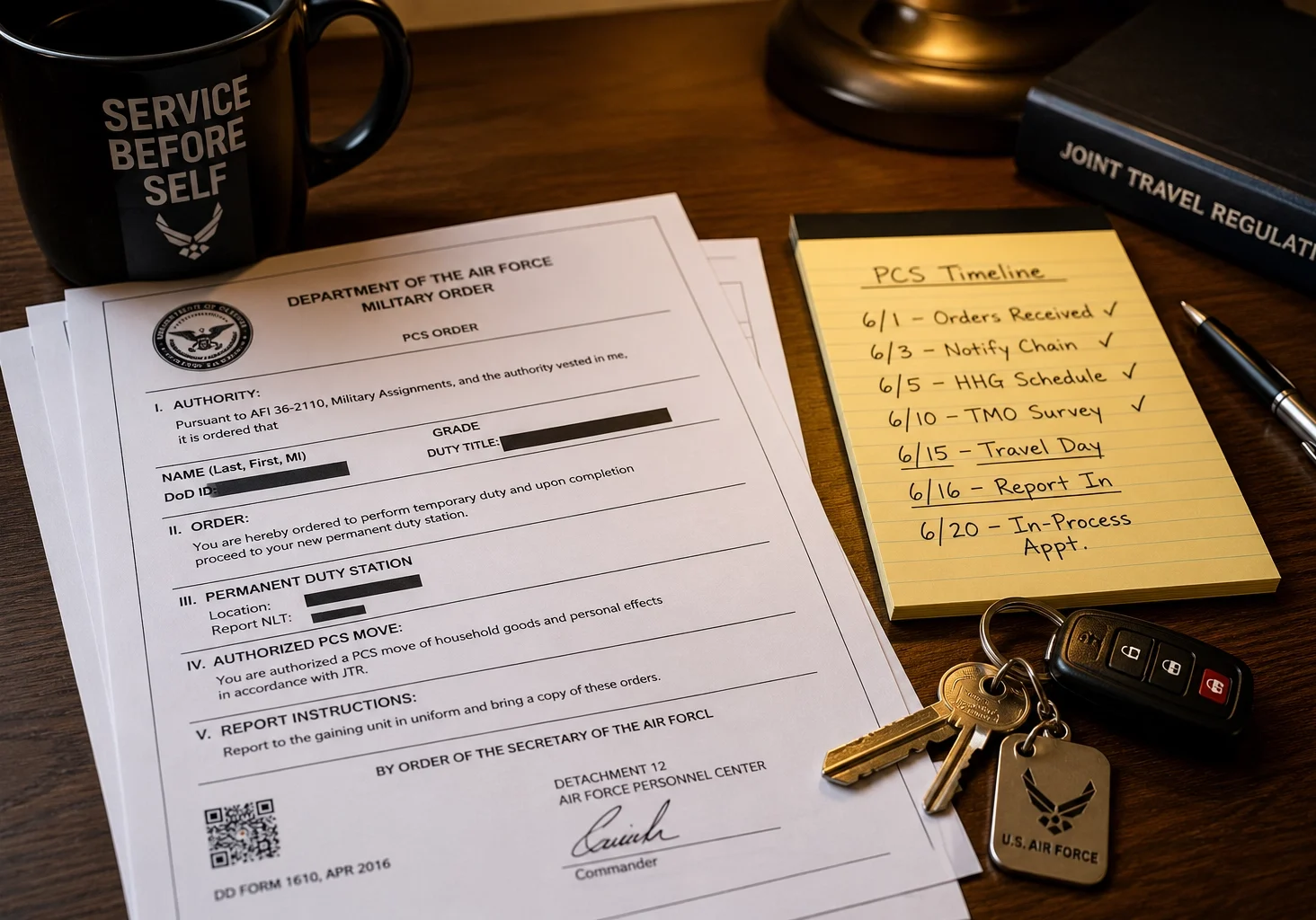Military PCS orders and house keys Maryland — sell house during military divorce